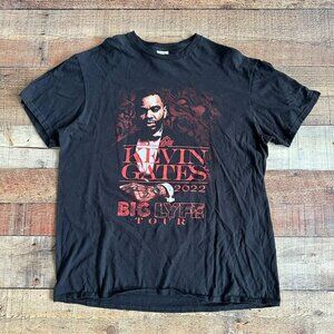 Keven Gates 2022 Big Lyfe Tour Band Tee Short Sleeve T-Shirt Men's size L